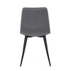 Jídelní židle, šedá, sametová látka, DCL-X7015 GREY2