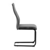 Jídelní židle, šedá, sametová látka, DCL-X7018 GREY2