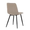 Jídelní židle, béžová, sametová látka, DCL-X7015 CAP2