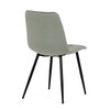 Jídelní židle, zelená, sametová látka, DCL-X7015 GRN2