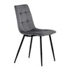 Jídelní židle, šedá, sametová látka, DCL-X7015 GREY2