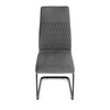 Jídelní židle, šedá, sametová látka, DCL-X7018 GREY2
