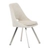 Jídelní židle, béžová, látka bouclé, DCL-W1174 CRM2