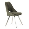 Jídelní židle, zelená, látka bouclé, DCL-W1174 GRN2