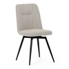 Jídelní židle, béžová, látka, DCL-V2052 CRM2
