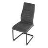 Jídelní židle, šedá, sametová látka, DCL-X7018 GREY2
