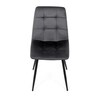 Jídelní židle, šedá, sametová látka, DCL-X7015 GREY2