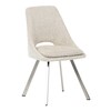 Jídelní židle, béžová, látka bouclé, DCL-W1174 CRM2