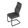 Jídelní židle, šedá, sametová látka, DCL-X7018 GREY2
