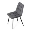 Jídelní židle, šedá, sametová látka, DCL-X7015 GREY2