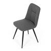 Jídelní židle, šedá, látka, DCL-V2052 GREY2