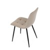 Jídelní židle, béžová, sametová látka, DCL-X7015 CAP2
