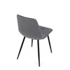 Jídelní židle, šedá, sametová látka, DCL-X7015 GREY2