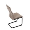 Jídelní židle, hnědá, sametová látka, DCL-X7018 CAP2