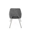 Jídelní židle, šedá, látka bouclé, DCL-W1174 GREY2