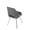 Jídelní židle, šedá, látka bouclé, DCL-W1174 GREY2