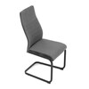 Jídelní židle, šedá, sametová látka, DCL-X7018 GREY2