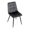 Jídelní židle, šedá, sametová látka, DCL-X7015 GREY2