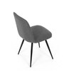 Jídelní židle, šedá, látka, DCL-V2052 GREY2