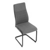 Jídelní židle, šedá, sametová látka, DCL-X7018 GREY2
