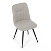 Jídelní židle, béžová, látka, DCL-V2052 CRM2