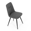 Jídelní židle, šedá, látka, DCL-V2052 GREY2