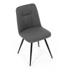 Jídelní židle, šedá, látka, DCL-V2052 GREY2