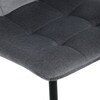 Jídelní židle, šedá, sametová látka, DCL-X7015 GREY2