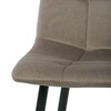 Jídelní židle, béžová, sametová látka, DCL-X7015 CAP2