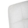 Jídelní židle, bílá, sametová látka, DCL-X7015 WT2