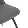 Jídelní židle, šedá, látka, DCL-V2052 GREY2