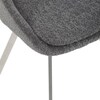 Jídelní židle, šedá, látka bouclé, DCL-W1174 GREY2