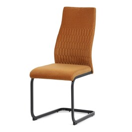 Jídelní židle, žlutá, sametová látka, DCL-X7018 YEL2