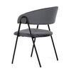 Jídelní židle, šedá, sametová látka, DCL-X7130 GREY2