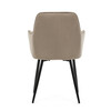 Jídelní židle, béžová, sametová látka, DCH-215 CAP4