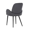 Jídelní židle, šedá, sametová látka, DCL-X7129 GREY2