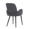 Jídelní židle, šedá, sametová látka, DCL-X7129 GREY2