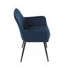 Jídelní židle, modrá, sametová látka, DCH-215 BLUE4