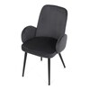 Jídelní židle, šedá, sametová látka, DCL-X7129 GREY2