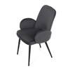 Jídelní židle, šedá, sametová látka, DCL-X7129 GREY2