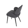 Jídelní židle, šedá, sametová látka, DCL-X7129 GREY2