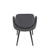 Jídelní židle, šedá, sametová látka, DCL-X7129 GREY2