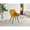 Jídelní židle, žlutá, sametová látka, DCH-421 YEL4