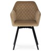 Jídelní židle, béžová, sametová látka, DCH-425 CAP4