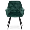 Jídelní židle, zelená, sametová látka, DCH-421 GRN4
