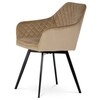 Jídelní židle, béžová, sametová látka, DCH-425 CAP4
