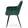 Jídelní židle, zelená, sametová látka, DCH-421 GRN4
