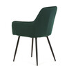Jídelní židle, zelená, sametová látka, DCH-215 GRN4