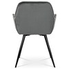Jídelní židle, šedá, sametová látka, DCH-421 GREY4