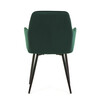 Jídelní židle, zelená, sametová látka, DCH-215 GRN4